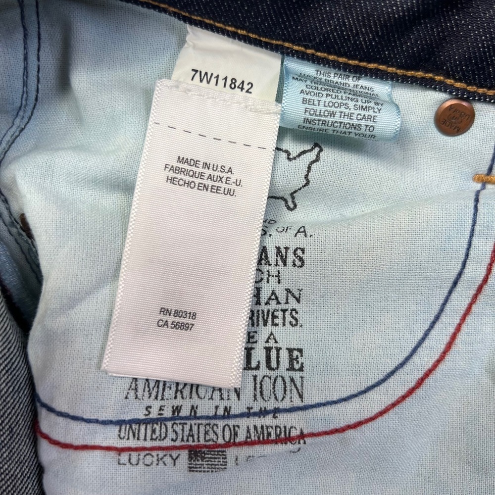 Lucky Brand Lolita Bootcut Jeans 6/28 White Oak Cone Denim Selvedge Made in USA - Picture 8 of 16